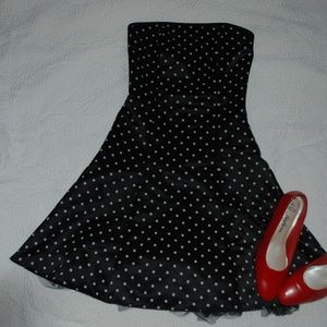 Amy Winehouse inspired polka dot dress